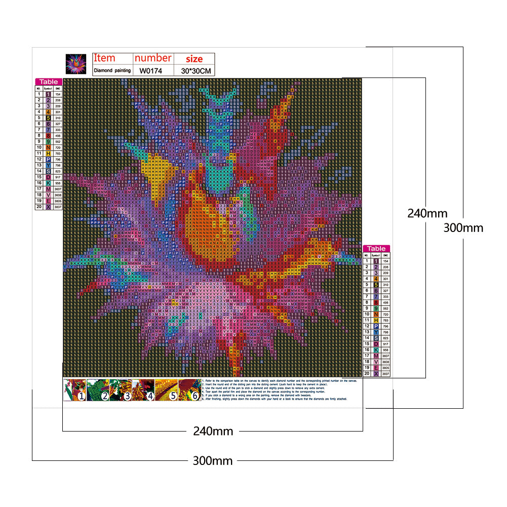 Dazzling Datura - Full Round Drill Diamond Painting 30*30CM