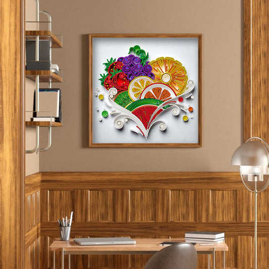 Paper Quilling - Special Shaped Drill Diamond Painting 30*30cm