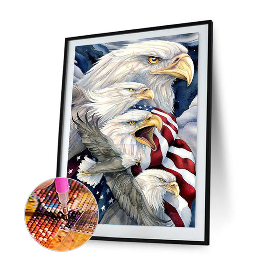 USA Eagle - Full Round Drill Diamond Painting 30*40CM