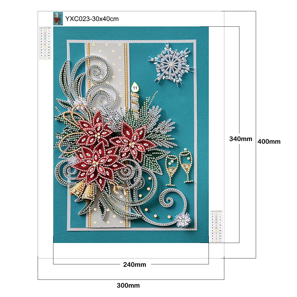 Paper Quilling - Special Shaped Drill Diamond Painting 30*40CM