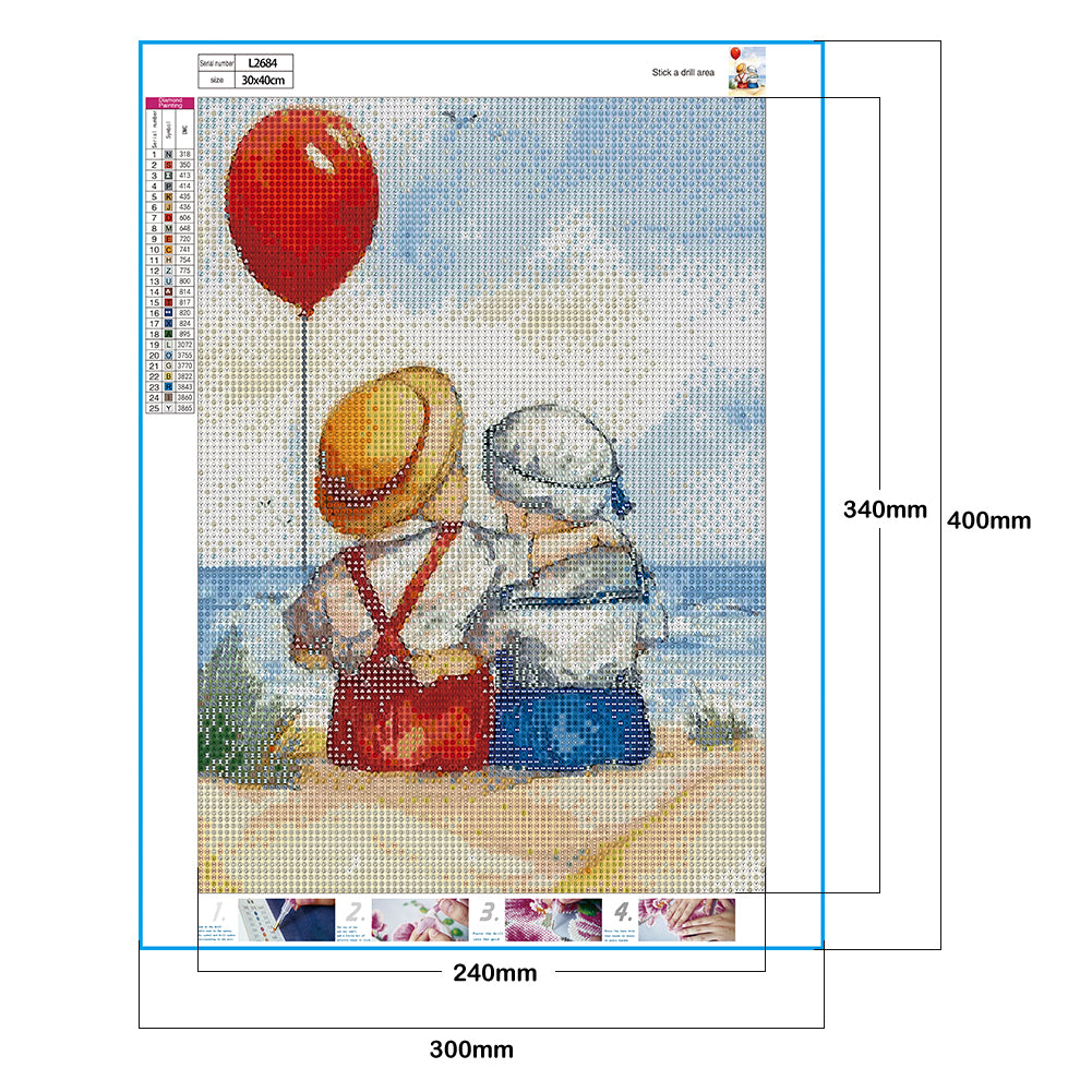 Child - Full Round Drill Diamond Painting 30*40CM