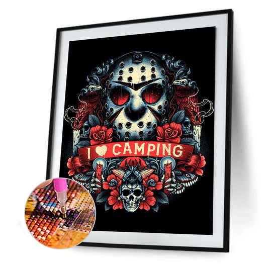 Horror - Full Round Drill Diamond Painting 30*40CM