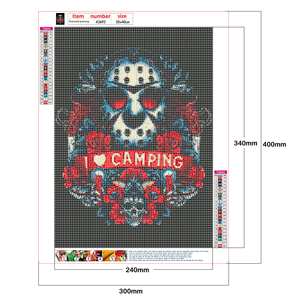 Horror - Full Round Drill Diamond Painting 30*40CM