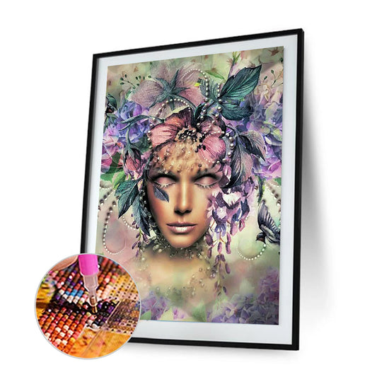 Beauty - Full Round Drill Diamond Painting 30*40CM