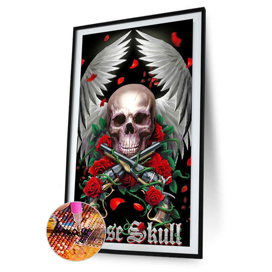 Skull - Full Round Drill Diamond Painting 40*70CM