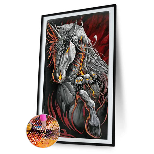 Skull Horse - Full Round Drill Diamond Painting 40*70CM