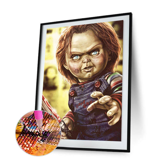 Horror Doll - Full Round Drill Diamond Painting 30*40CM