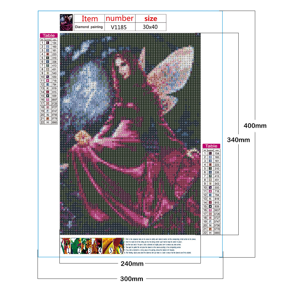 Beautiful Woman - Full Round Drill Diamond Painting 30*40CM