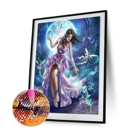 Beautiful Woman - Full Round Drill Diamond Painting 30*40CM