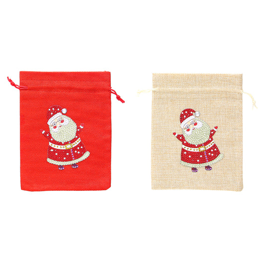 Mosaic Handmade Drawstring Christmas Candy Bag DIY Diamond Painting Kit