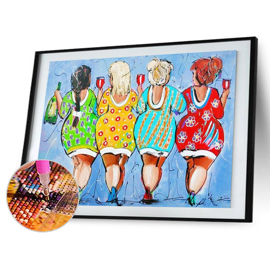 Fat Lady - Full Round Drill Diamond Painting 40*30CM