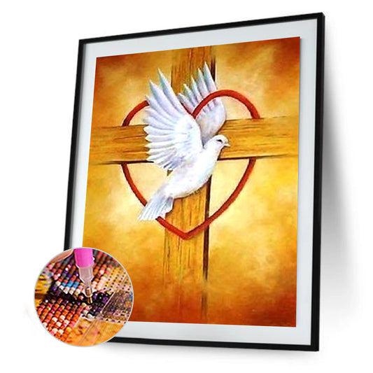 Pigeon - Full Round Drill Diamond Painting 30*40CM