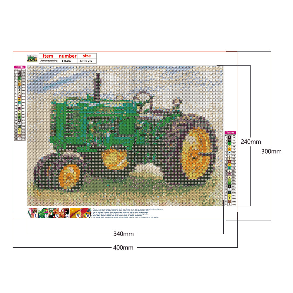Truck - Full Square Drill Diamond Painting 40*30CM