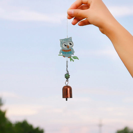 5D DIY Diamond Painting Wind Chime Bell Pendant Art Mosaic Kit Home Decor