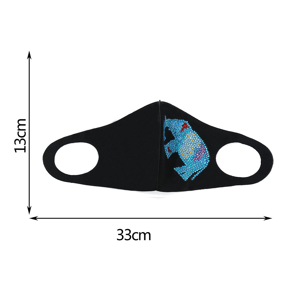 DIY Partial Drill Diamond Painting Face Mask with Chain Mosaic Kit Crafts