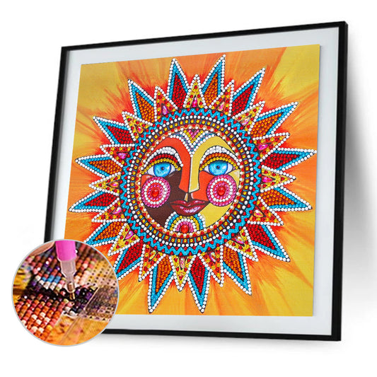 Luminous Sun God - Special Shaped Drill Diamond Painting 30*30CM