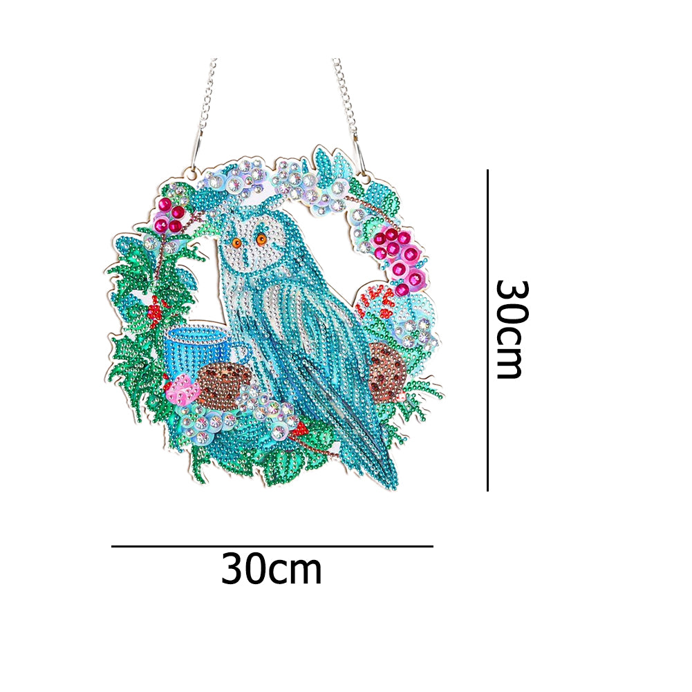 30x30cm 5D DIY Diamond Painting Art Wreath Kit Hanging Craft Home Decor