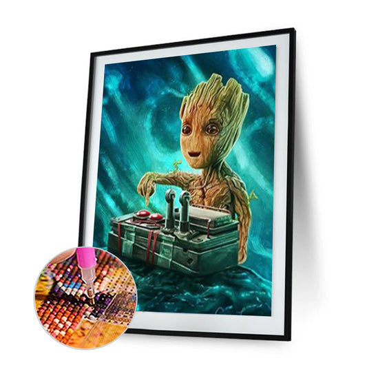 Wooden Child - Full Round Drill Diamond Painting 30*40CM