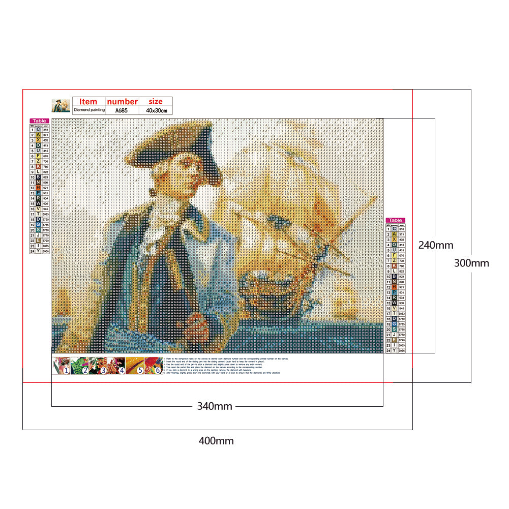 Maritime Voyage - Full Round Drill Diamond Painting 40*30CM