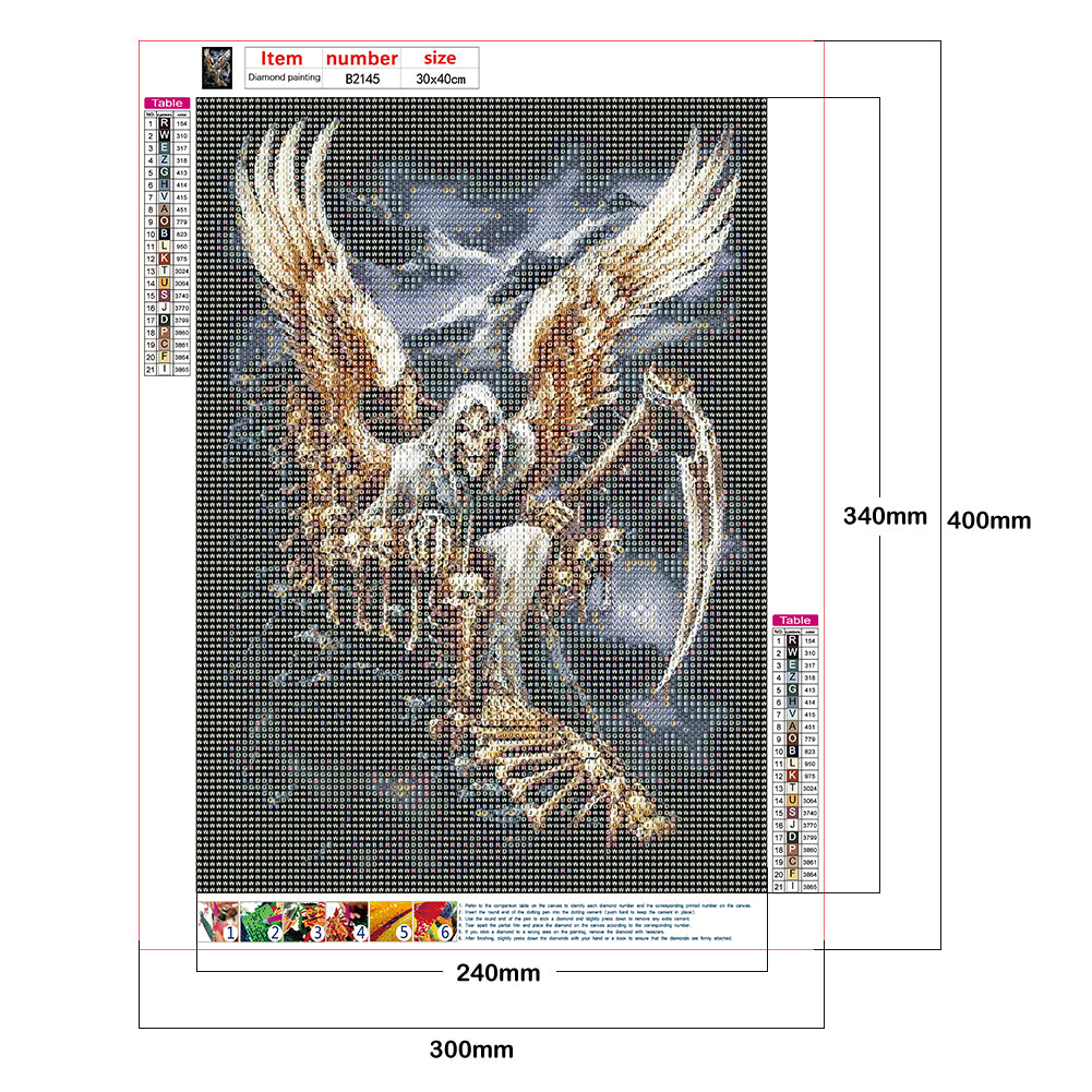 Death - Full Round Drill Diamond Painting 30*40CM