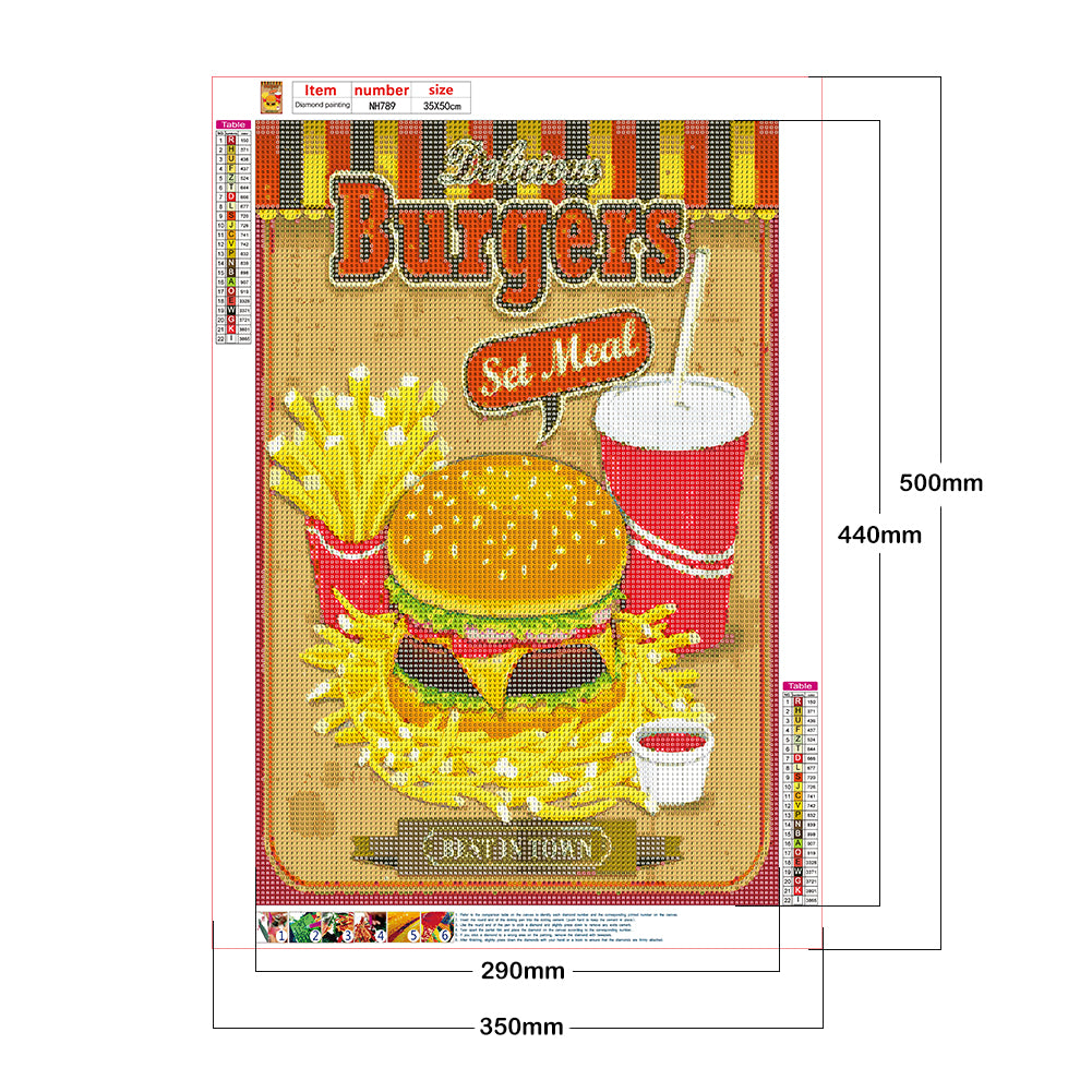 Retro Poster - Full Round Drill Diamond Painting 35*50CM