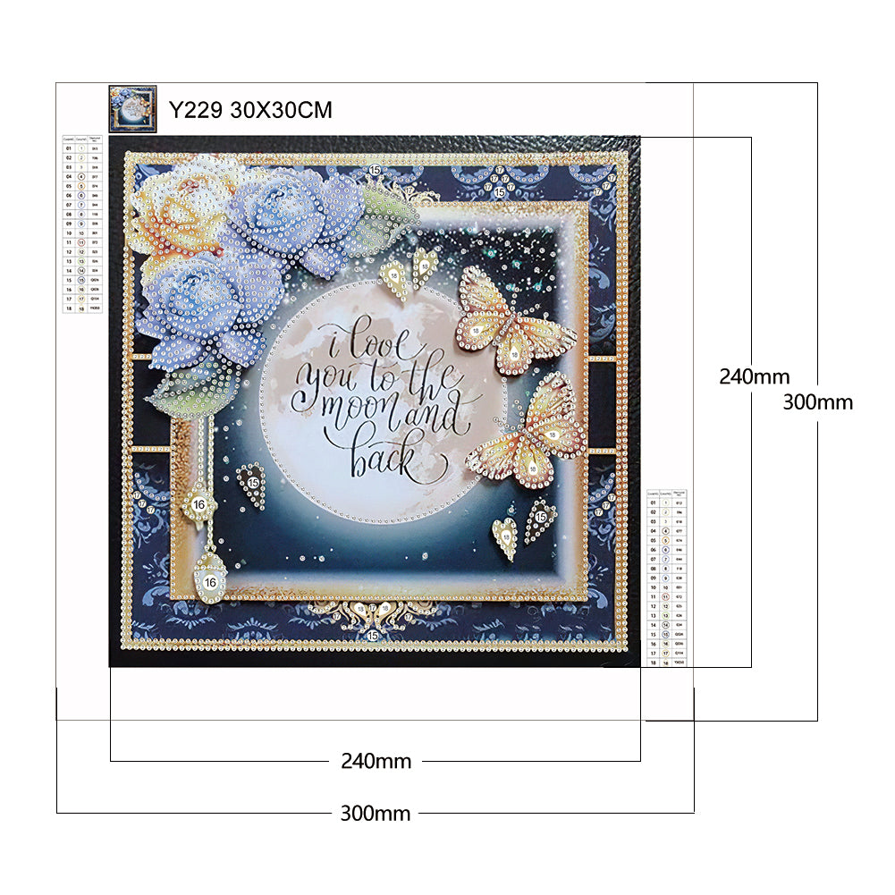 Love Letter - Special Shaped Drill Diamond Painting 30*30CM