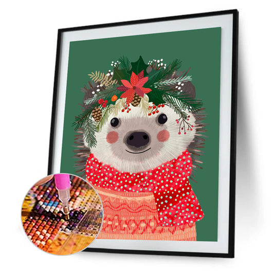 Hedgehog - Full Round Drill Diamond Painting 30*40CM