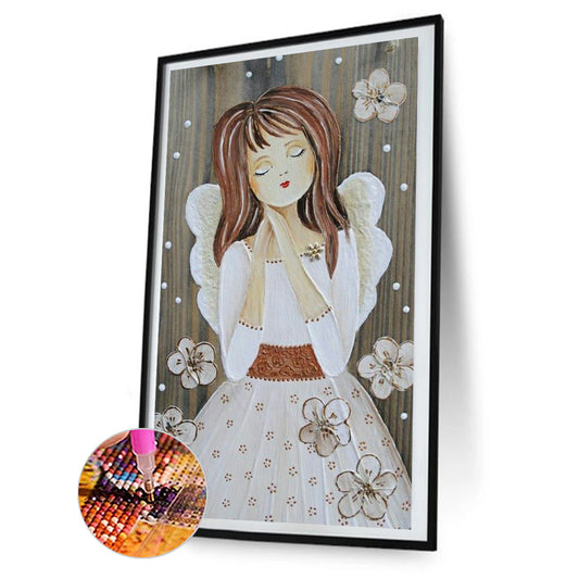 Angel Girl - Full Round Drill Diamond Painting 30*50CM