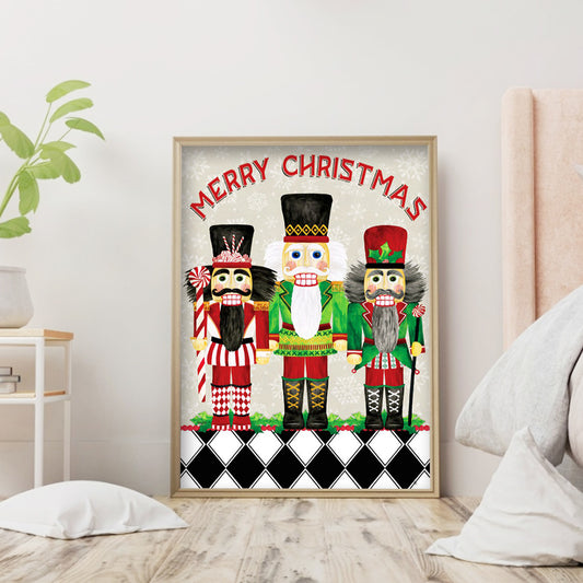 Christmas Nutcracker - Full Round Drill Diamond Painting 30*40CM