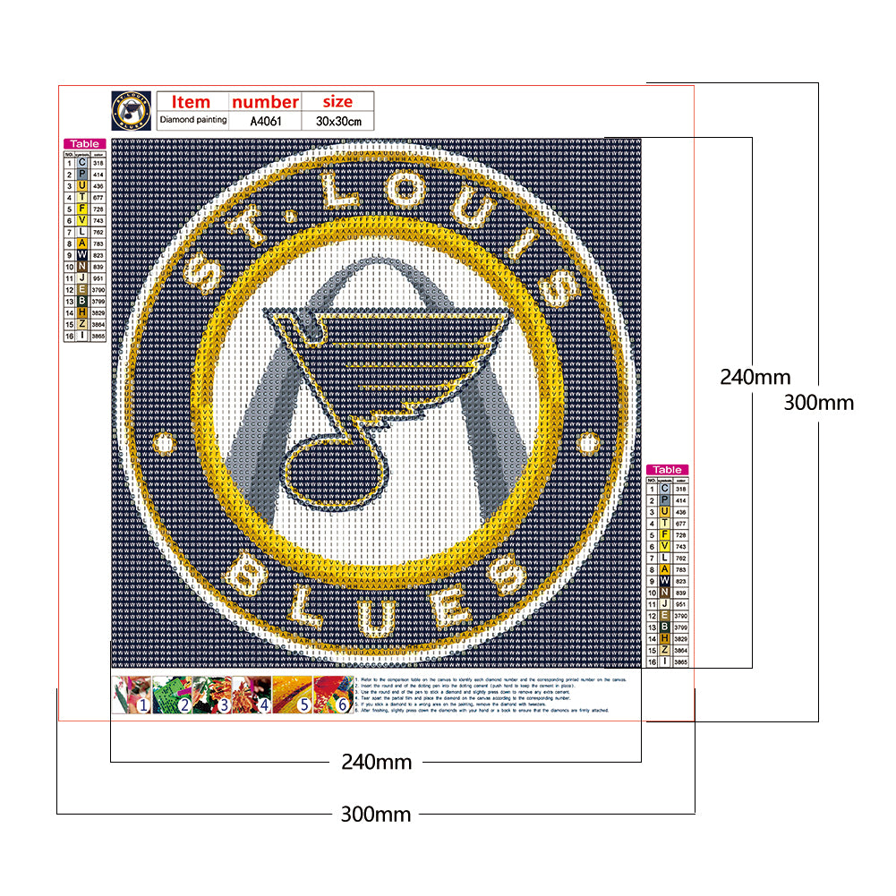 Badge - Full Round Drill Diamond Painting 30*30CM