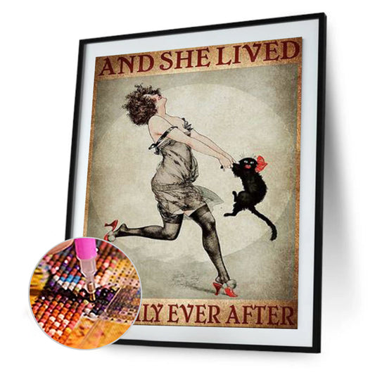 Retro Poster - Full Round Drill Diamond Painting 30*40CM