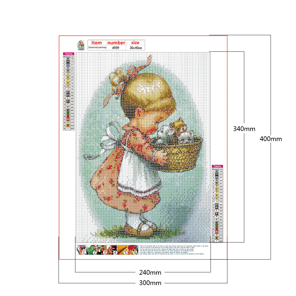 Baby - Full Round Drill Diamond Painting 30*40CM