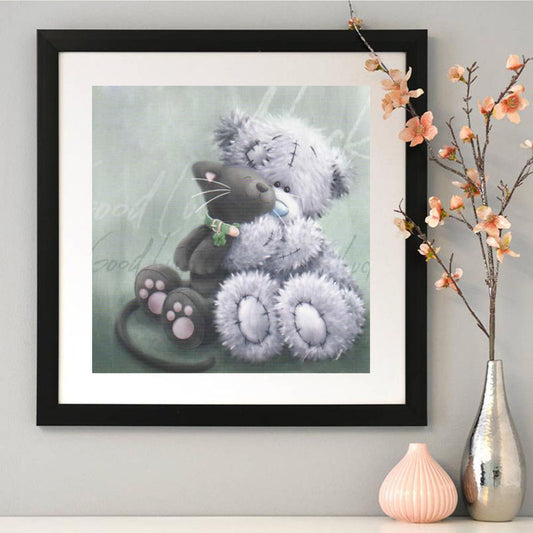 Bear Toy - Full Round Drill Diamond Painting 30*30CM