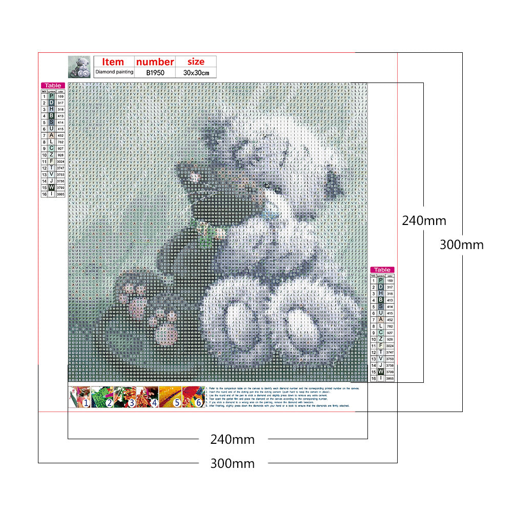 Bear Toy - Full Round Drill Diamond Painting 30*30CM
