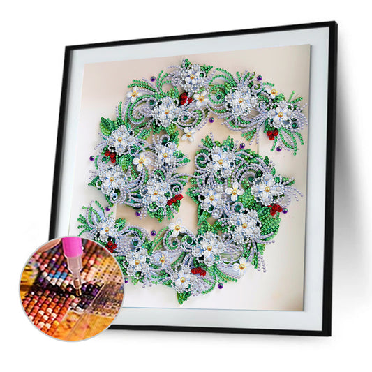 Flower - Special Shaped Drill Diamond Painting 30*30CM