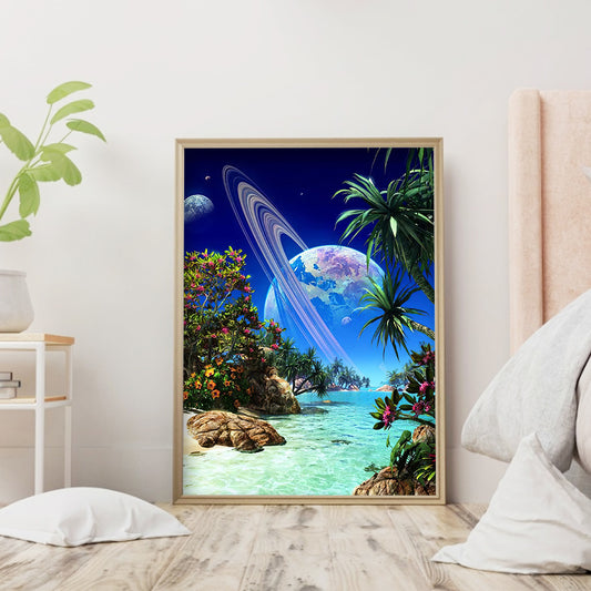 Sea Planet - Full Round Drill Diamond Painting 30*40CM
