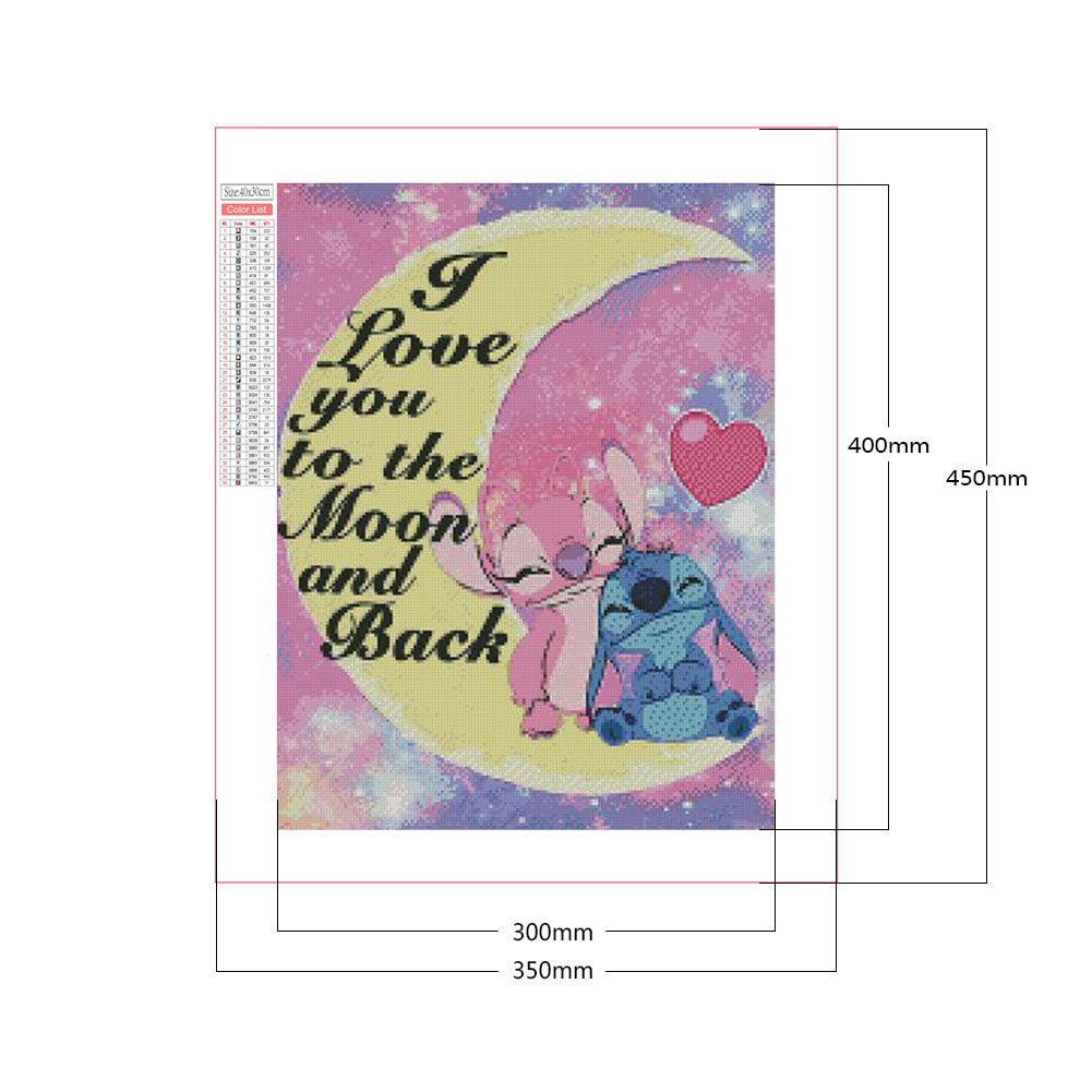 Cartoon Stitch - Full Square Drill Diamond Painting 30*40CM