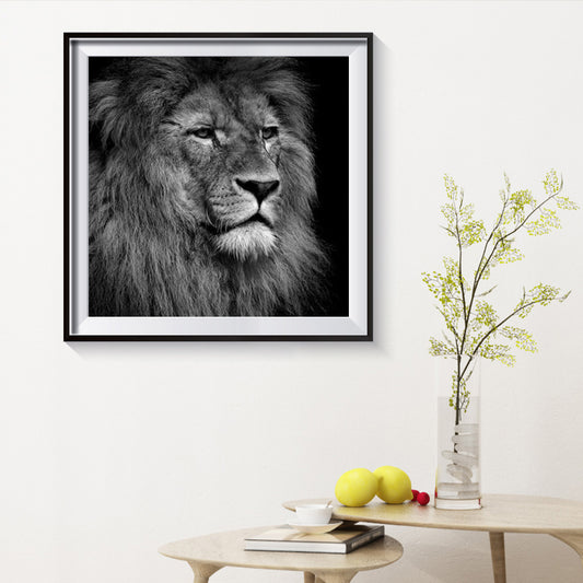 Lion - Full Round Drill Diamond Painting 30*30CM