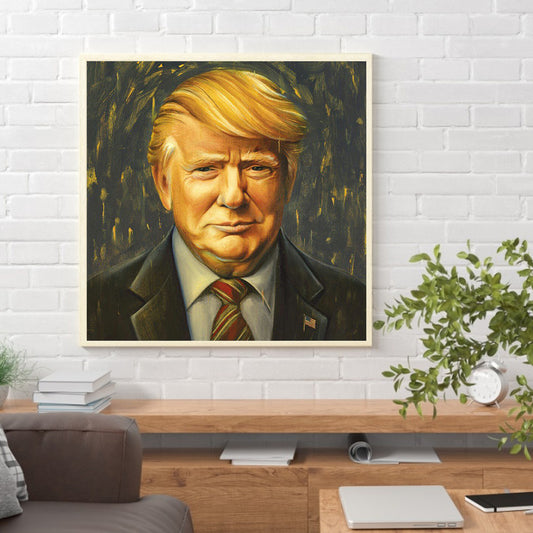 Presidential Portrait - Full Round Drill Diamond Painting 30*30CM