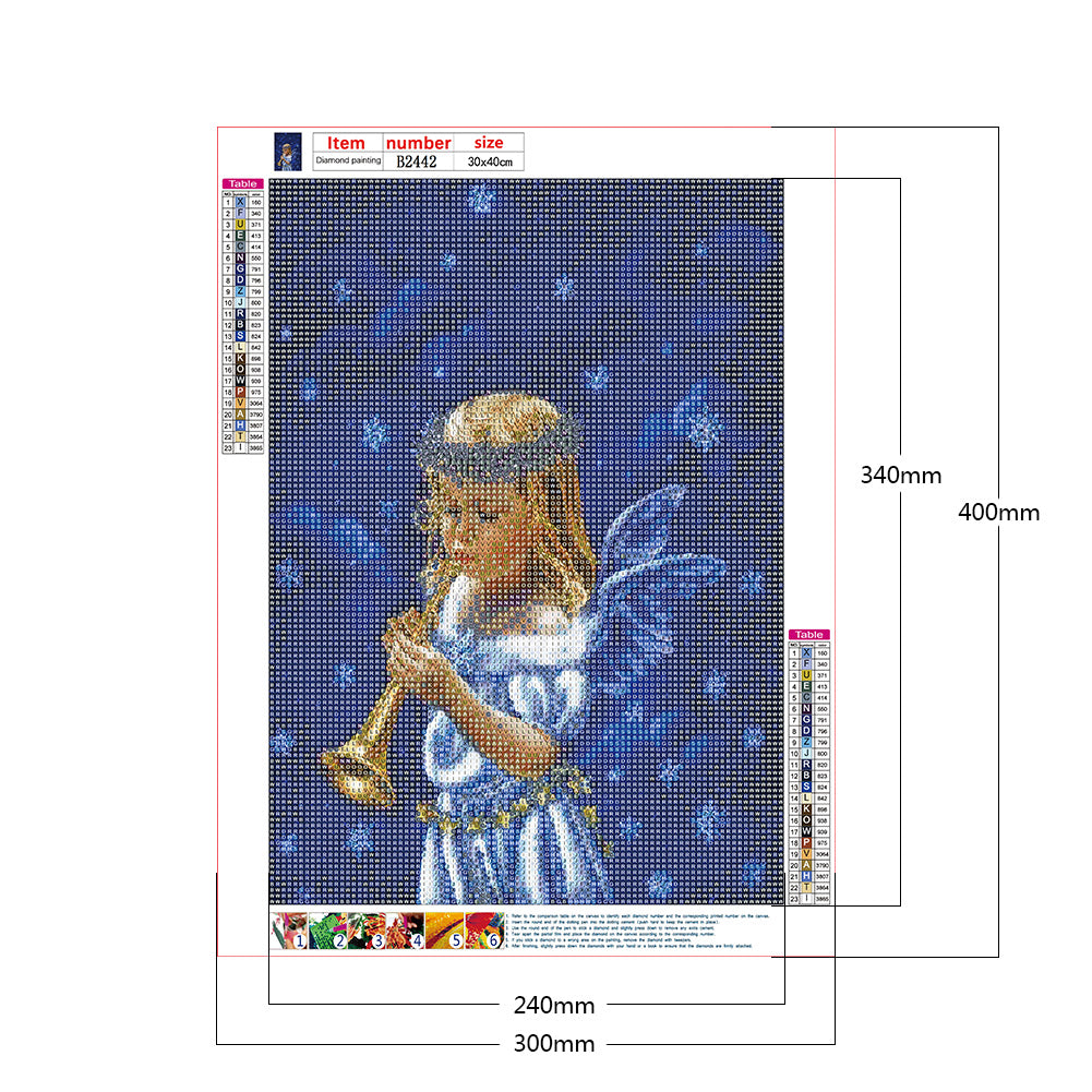 Girl - Full Round Drill Diamond Painting 30*40CM