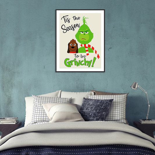 Cartoon Grinch - Full Round Drill Diamond Painting 30*40CM