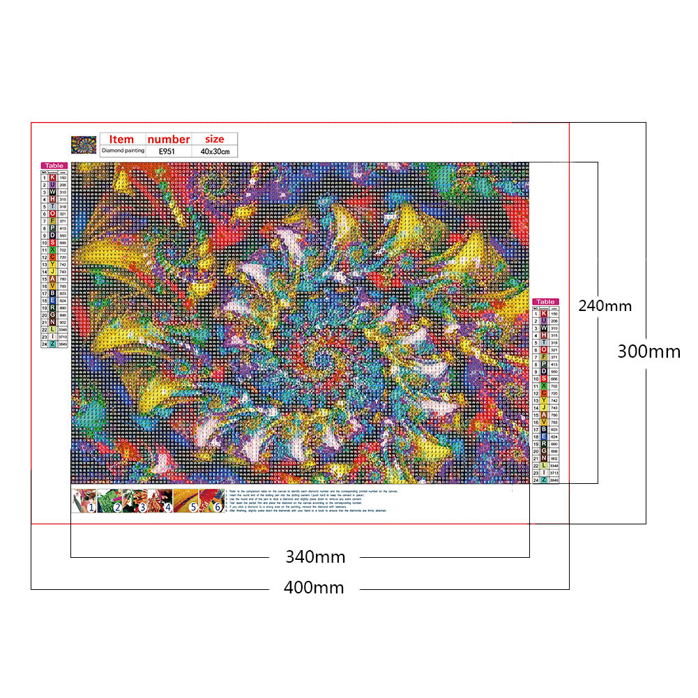 Datura - Full Round Drill Diamond Painting 40*30CM