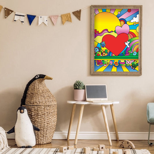 Heart - Full Round Drill Diamond Painting 30*40CM