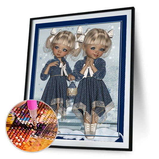Cartoon Dolls - Special Shaped Drill Diamond Painting 30*40CM