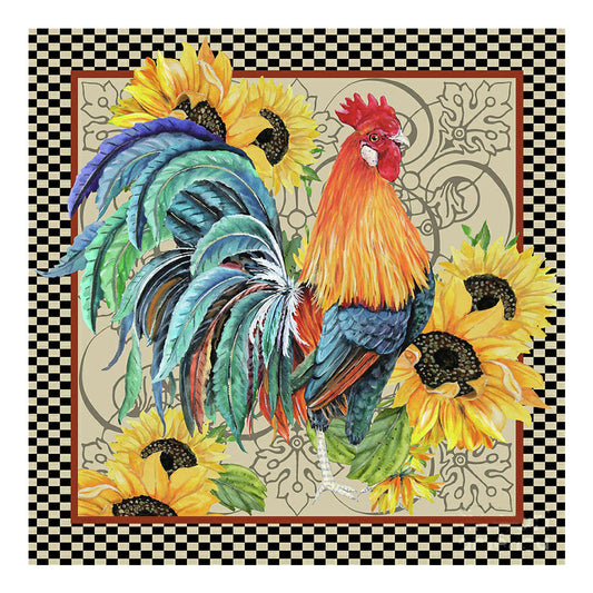 Rooster - Full Round Drill Diamond Painting 40*40CM
