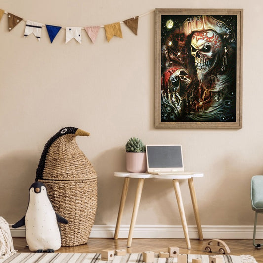 Skeleton Pirate - Full Round Drill Diamond Painting 30*40CM