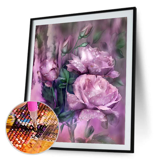 Roses - Full Round Drill Diamond Painting 30*40CM