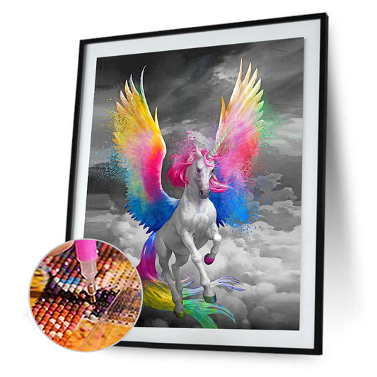 Cartoon Unicorn - Special Shaped Drill Diamond Painting 30*40CM