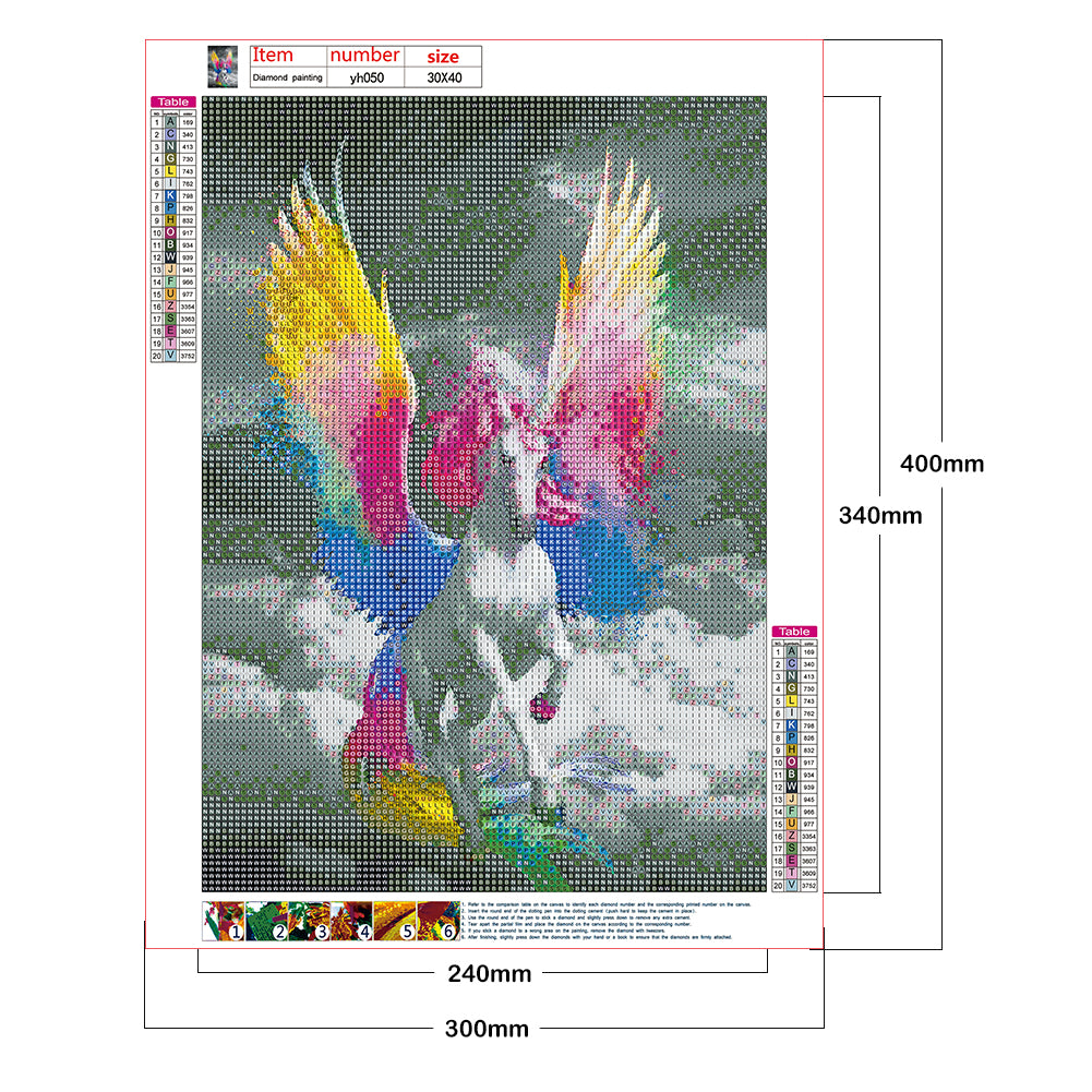 Cartoon Unicorn - Special Shaped Drill Diamond Painting 30*40CM