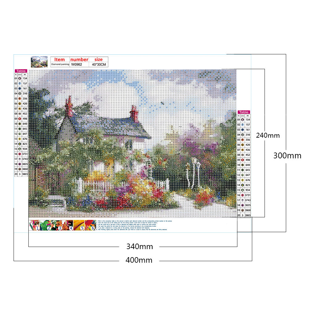Landscape - Full Round Drill Diamond Painting 40*30CM